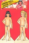 Vintage Uncut Jackie Uniset Paper Dolls unique rare  1 Top Reproduction denmark