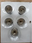 Vintage Sterling Silver And Etched Glass Coupe Glasses Set Esilco