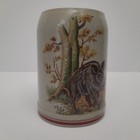 Vintage Werner Corzelius Stoneware Wild Boar Hog German Beer Stein Mug 0 5l