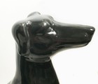 Pair Of Mantle Dogs  Ceramic  Glossy Black Labradors   Tall  Dark And Handsome 