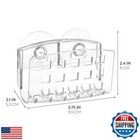 Idesign Bpa-free Plastic Sponge Holder For Kitchen Sink With Suction Cups  Id