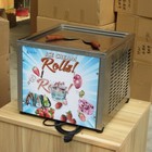 Kolice Desktop Frozen Yogurt Roll Ice Cream Machine Single Square Pan 18  x18  
