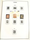 Canada Stamp Collection In Harris Album 1350  Mint   Used 1858-1980