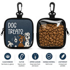 1pc Dog Treat Bag Clip-on Training Snack Pouch Clear Window Zipper Walking New