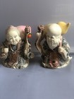 Set Of Vintage Chinese Hand Painted Figurines Gods Of Logngevity Shouxing 4 5   
