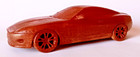 1 16 Scale Wooden Model Car Inspired By Classic British Coupe     Automobilia Gift