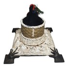 Midwest Of Cannon Falls Cast Iron Christmas Candle Holder Santa Claus Tree Stand