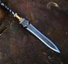 Hand Forged Hunting Spear And Fish Hunting With Leather Sheath  Camping Spear