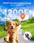 Dog Shock Collar 4200ft Dog Training Collar With Remote ipx8 Waterproof E-collar