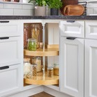 Rev-a-shelf 28  Lazy Susan Pie-cut Banded Wood  2-shelf  Ld-4bw-942-28-1