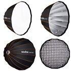 Godox Qr-p120 47  120cm Deep Parabolic Softbox Quick Release Bowens Mount W grid