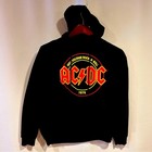Ac dc 1976 High-voltage Rock  n  Roll Sweatshirt Hoodie Size Large  Preowned 