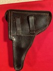 German Wwii P 38 Hardshell Holster - 1943 Date - Rare Bearskin Oakleaf 9 Marking