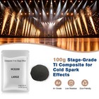Cold Spark Machine Ti Powder 100g Bag 3-5m Range Stage Effect Outdoor indoor