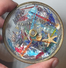 Vtg Crystal Orbiter Brass   Wood Van Cort Instruments Ocean Beach Kaleidoscope