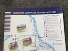 Original Br  Regional Railways North East On Train Map Poster 1996  52 5x49 5cm
