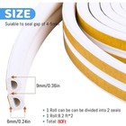 80ft Self Adhesive Door Seal Strip Window Stripping Weather Strips House Roll