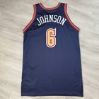 Avery Johnson 2001 Denver Nuggets Game Worn Jersey Photomatch Authentic Team Pro