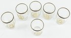 Vintage Set Of 6 Coors Beer Tasting Glasses Gold Gilt Designs Beautiful Cond