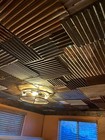 Drop Ceiling Tiles Reclaimed From Corrugated Barn Roofing