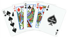 Copag Unique Plastic Playing Cards Poker Size Regular Index Gray And Purple Doub