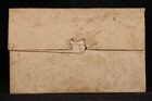 New York  Laurens 1827 Stampless Cover  Unusual Red Double Ring Cds  Otsego Co