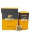 Ceramic Humidor Cigar Jar  Yellow And Black