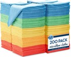 200 Pack Microfiber Cleaning Cloth  Bulk Towels For Home  Reusable Microfiber   
