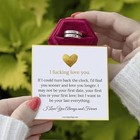 I F   cking Love You Ring For Women  Hope Rings Adjustable Stainless Steel Silver