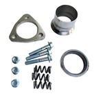 Fit Exhaust Flared Y Pipe Triangle Flange Repair Kit 2 1 4  Semi-direct