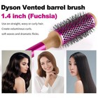 Vented Barrel Brush For Dyson Supersonic Hair Dryer 1 4 Inch Fuchsia