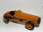 Varnished Wooden Racing Car  Vintage Model  Old Toy