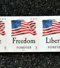 2012usa  4633-4636 Forever Four Flags  apu  Plate Number Pnc Strip Of 9   p1111 