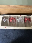 Set Of 4 Luminarc Game Night 16 Oz Playing Card Glasses New In Box vintage 