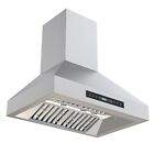 30 Inch Kitchen Range Hood Wall Mount 900cfm Stainless Steel Vent Touch Control