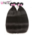 Unice Brazilian Straight Human Hair Extensions 3 Bundles 100  Virgin Hair Weaves