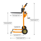 Apollolift 440lbs Warehouse Material Winch Stacker Truck Dolly 35 4  Lift Height