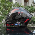 Bluetooth Modular Motorcycle Helmet With Intercom Wireless Headset Lcd Display