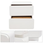 White Bedroom Nightstand Modern Bedside Table End Table With 2 Drawers