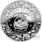 Velociraptor Jurassic Life 2 Oz Silver Coin 20  Liberia 2025