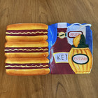 Cardinal Hand-painted Ceramic Relish Tray Hot Dog W  Condiments Serving Platter