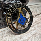 Masonic Auto Car Badge Emblems Mason Black Free And Accepted Masons 