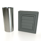 Mid America 8 x7  Vinyl Master Dryer Exhaust Vent Cover Gray Slate 907   Tube