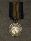 Wwi U s  Victory Medal 1914   1919 Original Rainbow Ribbon