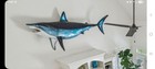 Mako Shark Wall Hanging Decor 8 Ft Long 