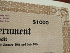 Russian 1916 Imperial Government City Bank New York 1000 Dollars Bond Loan Abnc