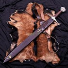 The Accolade Sword Of Knights Templar Handmade Collectible Sword Wall D  cor