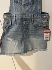 New Girl s Cat   Jack Denim Jean Distressed Overall Dress Sz Youth Small 6 6x