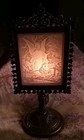 Vintage Lithophane  Nightlight  Guardian Angel