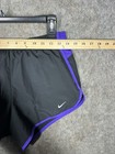 Nike Dri-fit Tempo Running Shorts Womens Small Black Purple Athletic Workout